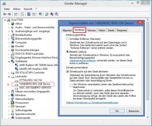 Windows Schreib-Cache aktivieren