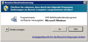 Wmic.exe UAC-Abfrage