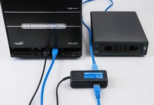 Anschluss-Beispiel USB-Connect an USB Festplatten